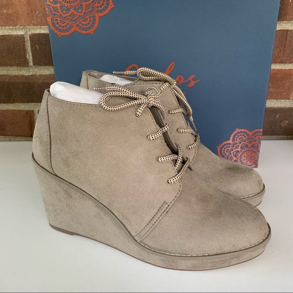 Carlos by Carlos Santana Women’s Wills Lace Up Wedge Ankle Boots Size US 8.5 M